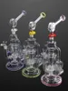 Borosilicate Glass Water Bong Hookah Smoking Pipe With Filters Cather Tobacco Accessory