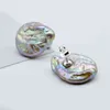 Boucles d'oreilles en perles pour femmes, perles surdimensionnées, argent 925 baroque naturel blanc, cadeau dames 220125