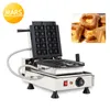 Snack Crispy Waffle Buns Vertical Maker för att göra kuber Waffo Bites Square Rotating Machine Plates1 Phil22