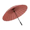 24k grands hommes en cuir golf soleil paraguas coloré parasol femmes parapluie de pluie mâle mâle mâle bâton parapluie y200324