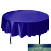 145cm Round handmade Satin Table Cloth Covers Tablecloth For Home Wedding tables restaurant Party Christmas Decoration green2994685