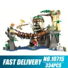 10715 334 adet Ninjago Serisi Film Serisi Master Falls 4 Rakamlar Yapı Bloğu 70608 Tuğla Oyuncak C1115