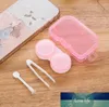 Slumpmässig färg Transparent Pocket Plastic Kontaktlinsfall Travel Kit Easy Ta Container Holder Hot Sale SN951