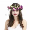 Yeni Bohemian Çiçek Çelenk Kafa Seaside Uçak Fotoğraf Gül Çiçek Saç Aksesuarları Şenlikli Parti Düğün Dekorasyon