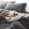 Ren färg Mink sammet sängkläder uppsättningar 20 färger lamm ull fleece platt skiva täcke monterad plåt drottning kung storlek 4/6 / 7pcs t200706