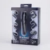 Kemei cabelo clipper barbeiro aparador elétrico barbeador barba homens barbear máquina de corte nariz 220216