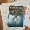 17 Tuşlar Kalimba Başparmak Piyano Yüksek Kalite Ahşap Maun Mbira Vücut Müzik Aletleri ile Öğrenme Kitap Kalimba Piyano