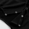 Сексуальное мужское боди с коротким рукавом и отложным воротником Snappies Crotch Shirt Bodysuit Romper Underwear Y200409
