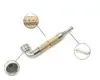 Double metal spring pipe glass spoon pipes filter net metal cigarette fittings suction card packing bong