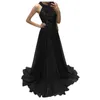 Casual Dresses Black Fashion Sequined Evening Night For Women 2022 Halter Sleeveless Backless Long Formal Prom Wedding Party Gown Dress