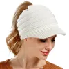 الأزياء اليدوية إمرأة محبوك قبعة بيسبول جودة عالية الرياضة التزلج الجمجمة قبعات للبيع