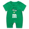 Infant Baby Summer Romper Outfits Boy MM Funny Face Onesie Cute Girl Vêtements à manches courtes JumpsuitToddler Playsuit 201028