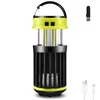 Sacs de rangement Lanterne de camping rechargeable avec anti-insectes, lanterne à led extensible, 3 modes de luminosité et charge solaire portable