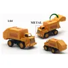 8pcs / set 1: 64 Modelo de coches de aleación Conjunto Ingeniería Modelo de coche Tractor Juguete Modelos de vehículos de construcción Juguete para niños Juguetes de coches LJ200930