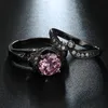 Pierścienie klastra Ufooro Skull Pierścień Zestawy Luksusowe Claddagh Vintage Obiecing Heart Love CZ CZ CYRRICON Wedding Pround Women's zaręczynowy biżuteria 1