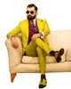 2021 Yeni Erkek Blazers Damat Smokin İki Düğme Groomsmen Custom Made Best Man Suit Damat 3 adet Suit (Ceket + Yelek + Pantolon)