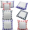 Doek Wit Vierkant Kussensloop Sublimatie Blanco Checker Kussenhoezen Vlekbestendig Multi Color Cover Nieuw patroon 6 5EX G2