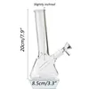 Straight Transparent Thick Glass Bong 10 inch Beaker Percolator Smoking Accessories Hookah Shisha Tobacco Dab Rig Pipes Glass Oil Burner Water Pipe for Smokers