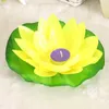 10pcs Multicolor silk lotus lantern light floating candles pool decorations Wishing birthday wedding party decoration Y200531