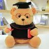 Mjukt Dr. Bear Stuffed Plush Toy Teddy Bear Doll Glasögon Bear Leksaker Barndag Studentavläggande av examen Gift