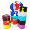 Silicone Oil Container 5ml Silicone Wax Box Multi Color Silicone Case 32mm*18mm Reusable Container for Wax or DAB tools