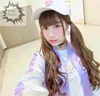 Japansk harajuku söt kwaii lolita söt esther kim kärlek kaniner broderi rosa hatt hip hop baseball cap y200714