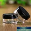 10Pcs 5ml Mini Cosmetic Portable Empty Cream Jar Pot Eyeshadow Makeup Cosmetic Container Plastic Bottle Black Rose Red Beauty