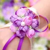 Wedding Flowers Wrist Bridesmaid Sisters Hand flowers Artificial Bride Flowers For Wedding Party Decor Bridal Wrist Flowers