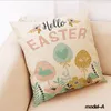 Cheap Factory Direct Supply Home Sofa Pillow Cover Cross-border Easter Series Cotton Linen Pillow Case Car Pillow Sofa Cushion