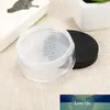 50g Esvaziar Cosmetic Jar Pot frasco Pó Pó solto Sifter Container com solta Puff Pot Viagem com boné preto / branco