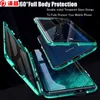 Samsung S20 S10 S9 S8의 자기 흡착 사례 10 9 8 A50 A70 Plus Double Side Tempered Glass Metal Cover1047341