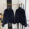 Giacca Invernale da Uomo di Lusso Cappotto con Lettera a Scacchiera in Lana di Agnello Ricamata Cappotto Casual e Versatile da Donna Allentato Stesso Cappotto da Baseball con Calore Giacca con Colletto alla coreana