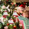 Kostenloser DHL NEU 2020 Papierhandtuchförmiger Kunststoffanhänger DIY Personalisierte Familien-Papierverzierung 2020 Dekorieren des Weihnachtsbaumschmucks
