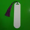 Sublimation Metal Aluminum Bookmark with Hole Tassel Filing Supplies White Blank Heat Transfer Page Marker for Student Teacher Cra5419673