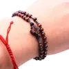 2pcs Men Wooden Beads Cross Bracelets Meditation Prayer Chain Catholic Christian1