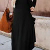 Kadınlar Retro V Boyun Tek Göğüslü Katı Renk Hırka Kazak Uzun Kollu Ceket