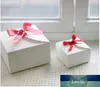 Boîte en carton de motif de dentelle blanche, boîte cadeau, bonbons de mariage