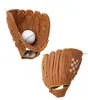 Gants de sport Sports de plein air Gant de baseball en cuir Trois couleurs Gant de baseball Équipement de pratique de softball Taille 9,5/10,5/11,5/12,5 Main gauche