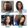 2x6 Bob Lace Frontal Wigs Brazilian Virgin Hair Straight Lace Frontal Human Hair Wigs Swiss Lace Frontal Wig Pre Plucked48426946271993