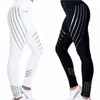 Glitter Laser Printed Yoga Pants Female Fitness Bottombyxor som kör Yoga Leggings Breattable High Elastic Sports Supplies H1221