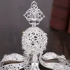 Forseven ouro branco branco rainha rainha princesa tema tiaras coroa bolo decoração noiva casamento crianças festa de aniversário cabeça desgaste j0113