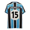 2000 Gremio RONALDINHO Retro fotbollströjor för män ZINHO NENE WARLEY Hem Blå Svarta Fotbollströjor Camisetas de futebol Uniformer