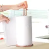 Kitchen Storage Shelf Paper Towel Holder Dispenser Bathroom Tissue Stand Countertop Vertical Napkins Rack