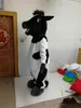Costume de mascotte de vache conçu de luxe, images réelles de haute qualité, taille adulte