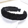 Stały aksamitny warkocz opaska Turban Hairband dla kobiet Ladies Hair Hoop Akcesoria do włosów Nakrycia głowy Elegancka