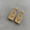 Fashion Designer Earrings Jewlery Womens Luxurys Designers Earring With Box Letters Golden Party Wedding Gifts Mens D217064F278V