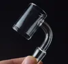 25mm Wide Full Weld Quartz Banger Nail smoking With Spinning Carb Cap Terp Pearl For Water Bongs Dab Rigs