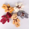 Plüschtiere Festival Valentinstag Anhänger siamesischer Teddybär Fliege Bär Taschenzubehör kleines Geschenk Puppe Schlüsselanhänger Geschenke für die Kinder
