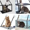 Cat شرفة أرجوحة محمل 10 كيلوغرام قطة مشمسة مقعد حيوان أليف مقاوم للماء سرير تسلق مرتبة نوم طبقة واحدة