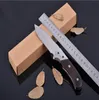 1Pcs New 343 Survival Straight knife High Carbon steel 58HRC Blade Ebony handle Outdoor camping hiking survival Fixed blade knives